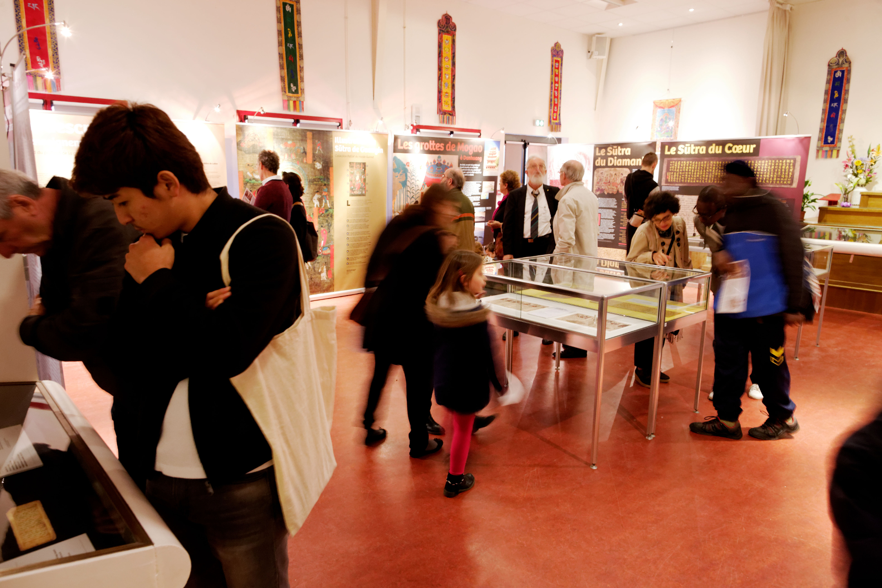 Exposition sur les sûtras bouddhiques co-organisé par le mouvement Soka de France, à Rennes, 2017. [DR]